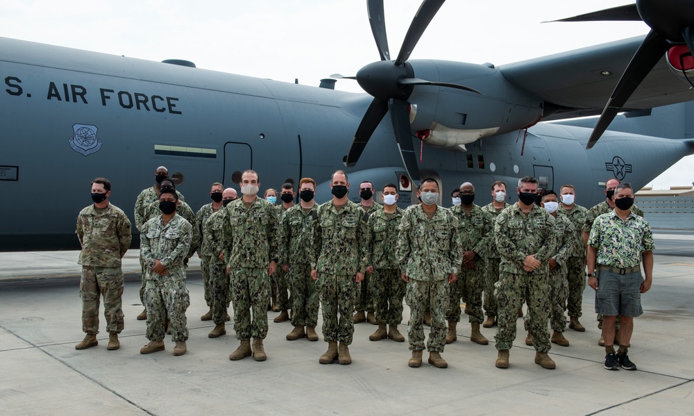 Promotion Ceremony on the Camp Lemonnier Flightline