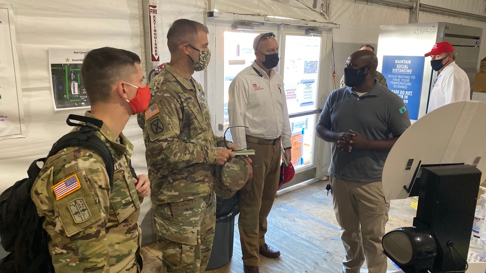 MVD deputy commander receives Hurricane Laura response update