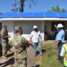 MVD deputy commander views blue roof installing during Hurricane Laura response visit