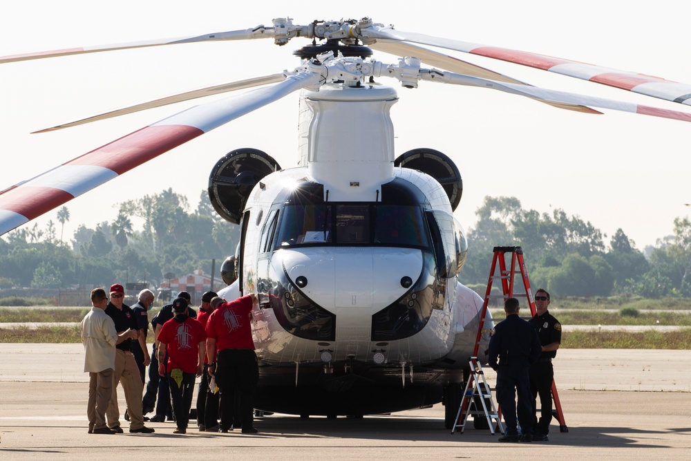 World’s largest helitanker stages at Joint Forces Training Base