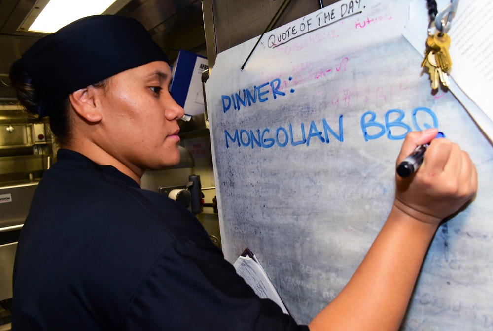 USS PHILIPPINE SEA DEPLOYMENT/GALLEY