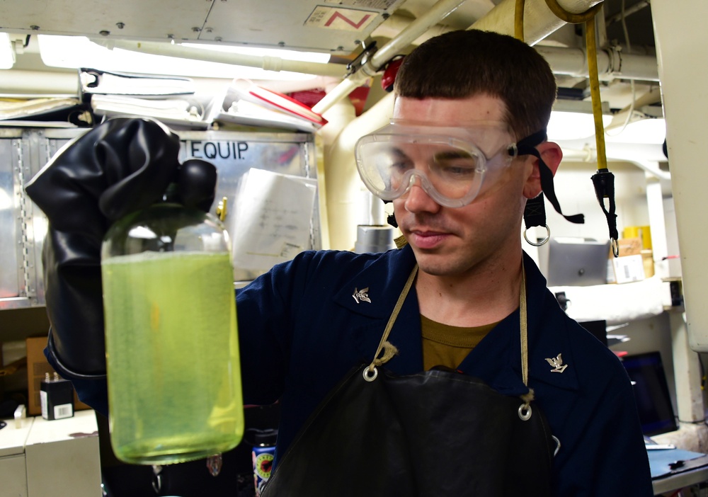 USS PHILIPPINE SEA DEPLOYMENT/OIL SAMPLE