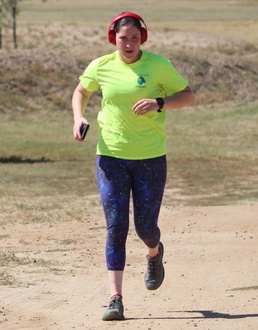 Airmen test fitness during dry triathlon