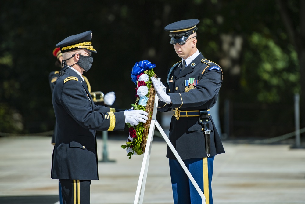 Defense Health Agency Visits ANC and Conducts a Public Wreath-Laying Ceremony at the Tomb of the Unknown Soldier