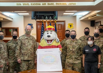 Kadena Kicks off with fire proclamation signing