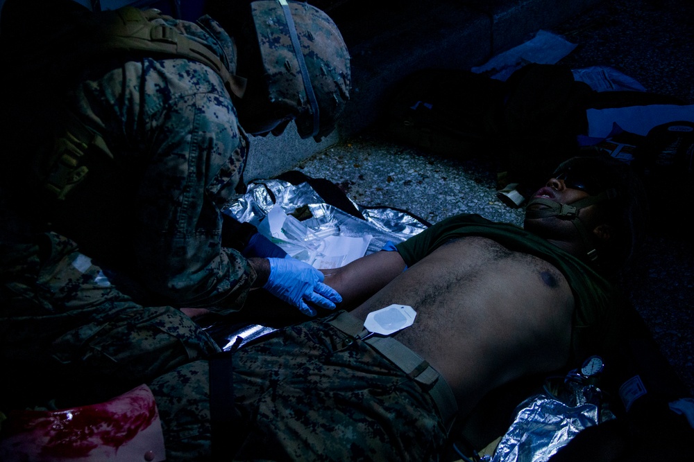 Marines with 31st MEU 2/4 Echo Company conduct Helo Raid