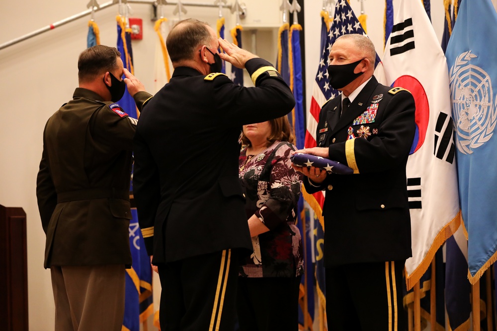 Lt. Gen. Michael A. Bills, former Eighth Army commanding general, retirement ceremony