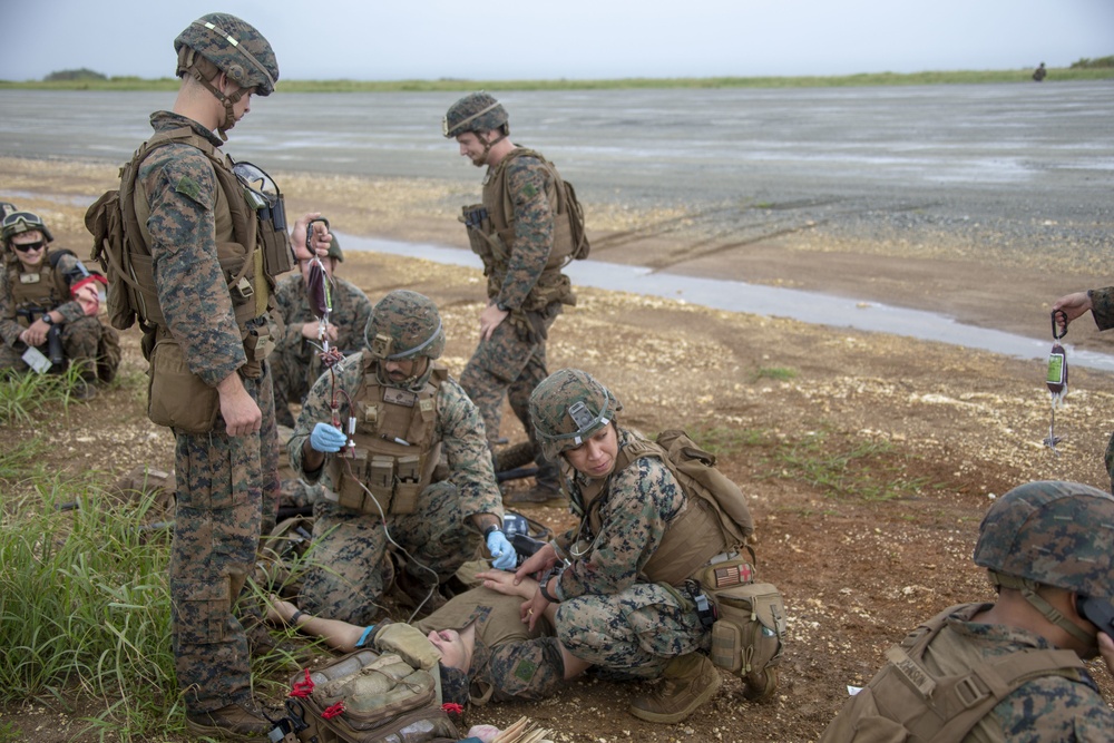 Marines with 31st MEU 2/4 Echo Company conduct Helo Raid