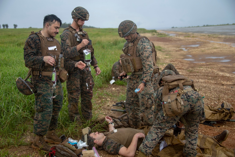 Marines with 31st MEU 2/4 Echo Company conduct Helo Raid
