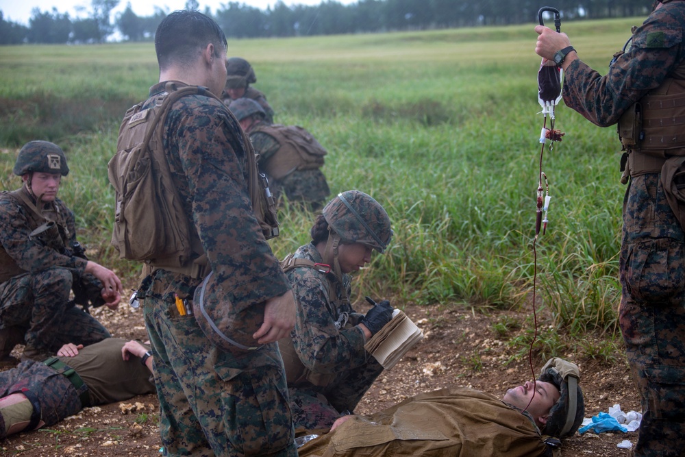 Marines with 31st MEU 2/4 Echo Company conduct Helo Raid
