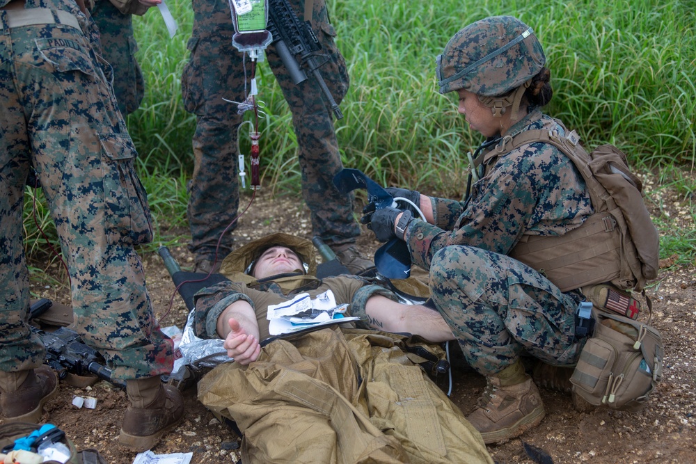 Marines with 31st MEU 2/4 Echo Company conduct Helo Raid