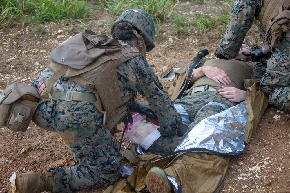 Marines with 31st MEU 2/4 Echo Company conduct Helo Raid