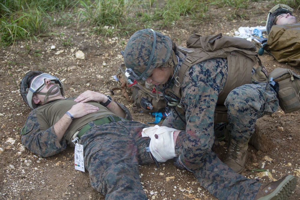 Marines with 31st MEU 2/4 Echo Company conduct Helo Raid