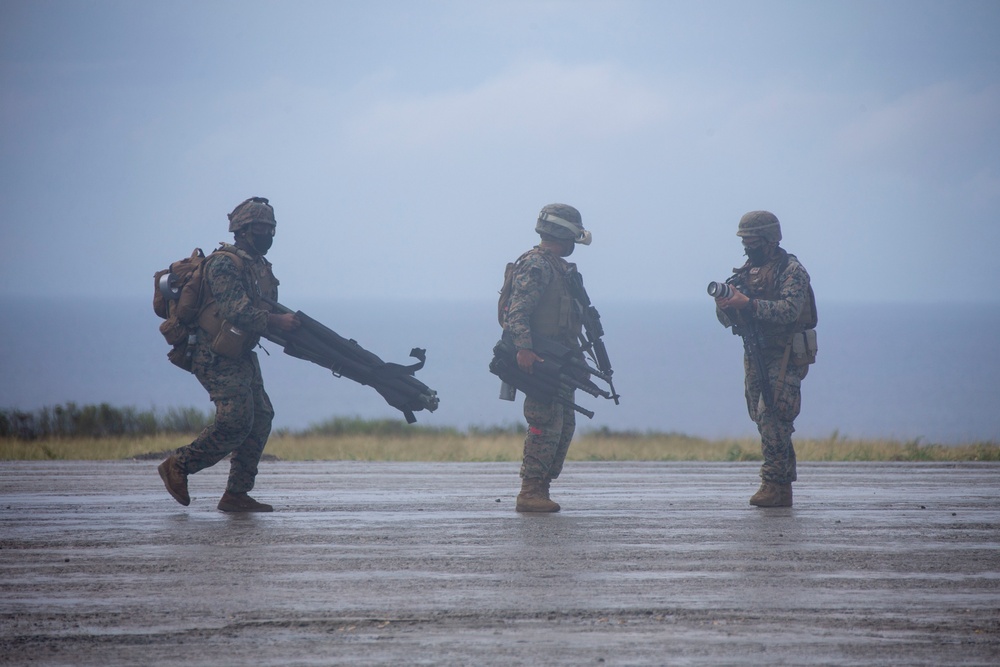 Marines with 31st MEU 2/4 Echo Company conduct Helo Raid