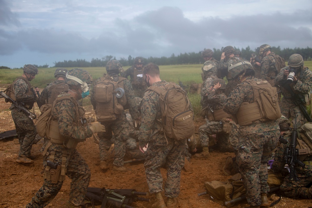 Marines with 31st MEU 2/4 Echo Company conduct Helo Raid