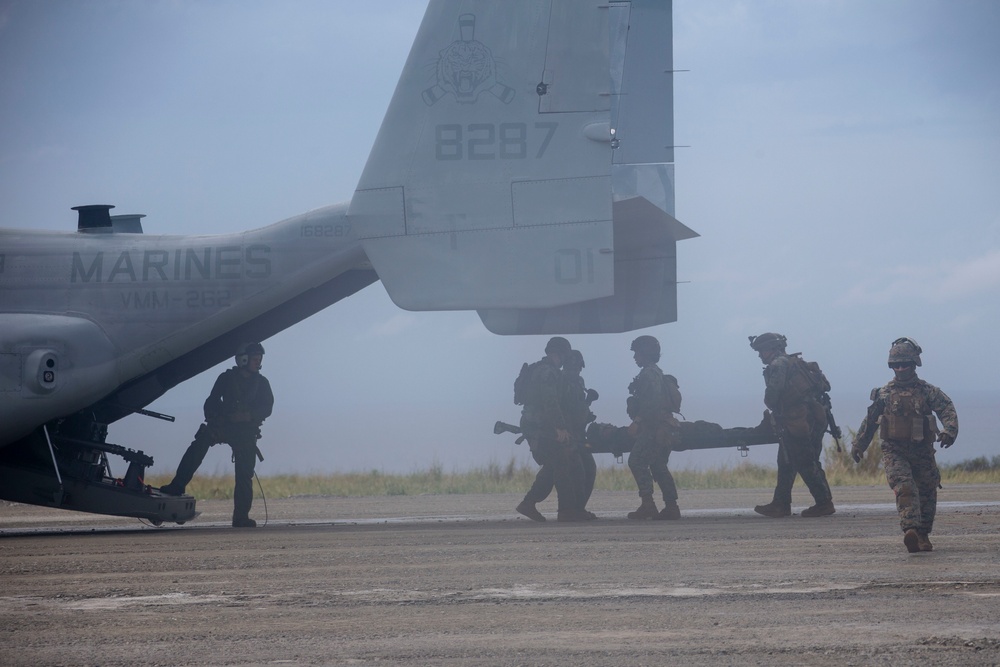 Marines with 31st MEU 2/4 Echo Company conduct Helo Raid
