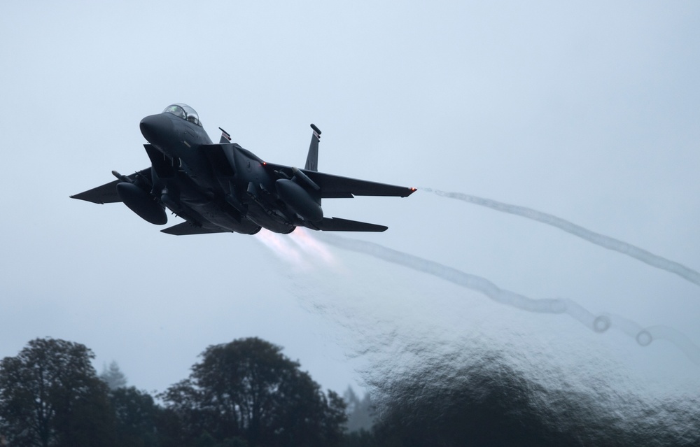 Eagles in the sky during Max 20-20