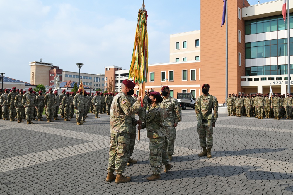 Change of Responsibility Ceremony, 173rd Brigade Support Battalion, 173rd Airborne Brigade