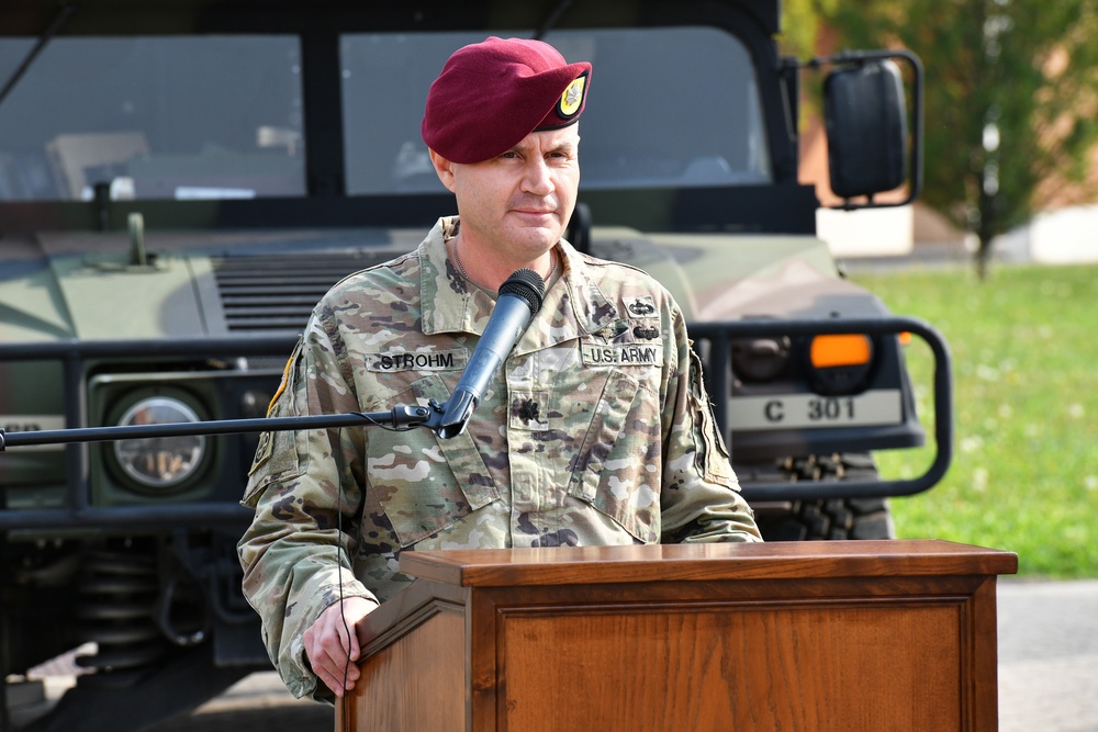 Change of Responsibility Ceremony, 173rd Brigade Support Battalion, 173rd Airborne Brigade