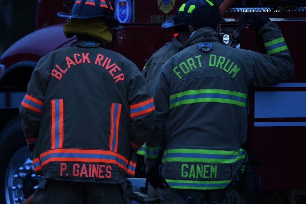 Fort Drum, Black River Firefighters team up for mutual aid training