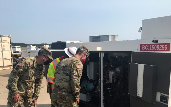 EFO commander visits temporary power team GSB