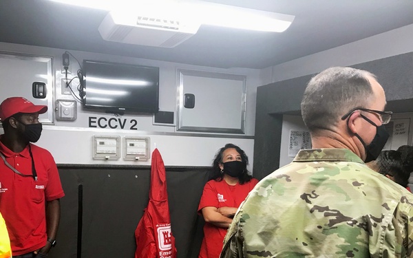 EFO commander visits temporary power team GSB