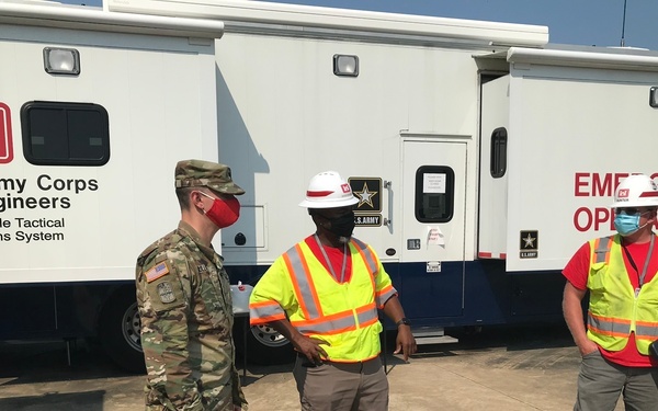 EFO commander visits temporary power team GSB