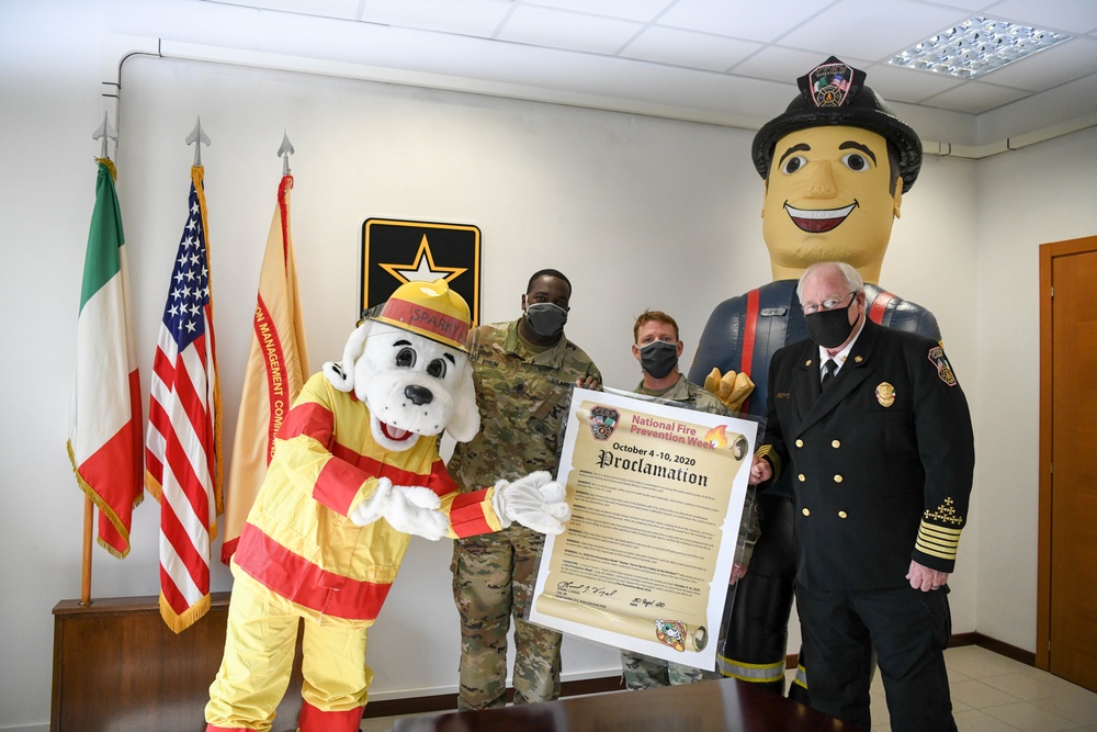 USAG Italy Recognizes National Fire Prevention Week 2020