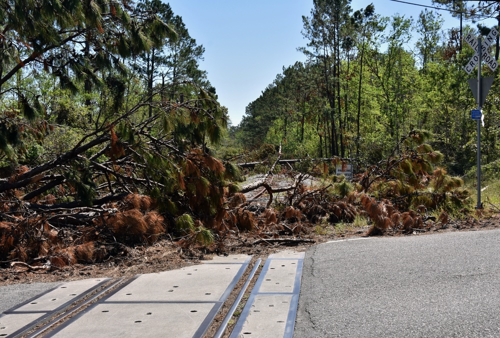 Southwest Louisiana debris in the aftermath of Hurricane Laura, September 2020