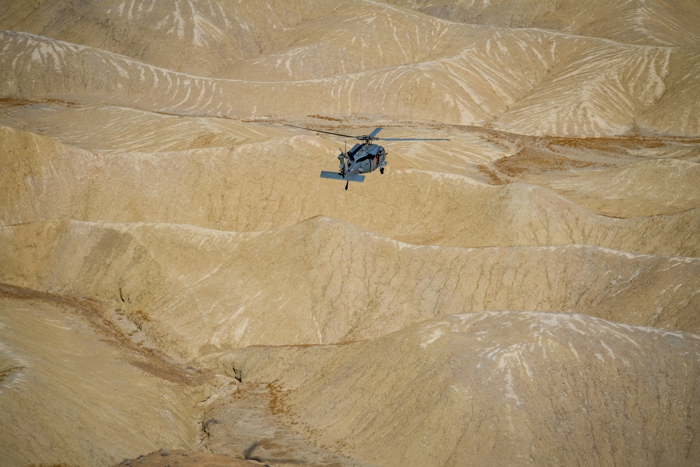 Helicopter Sea Combat Squadron (HSC) 4, practice Terrain Flight (TERF) tactical landings during Helicopter Advanced Readiness Program (HARP).