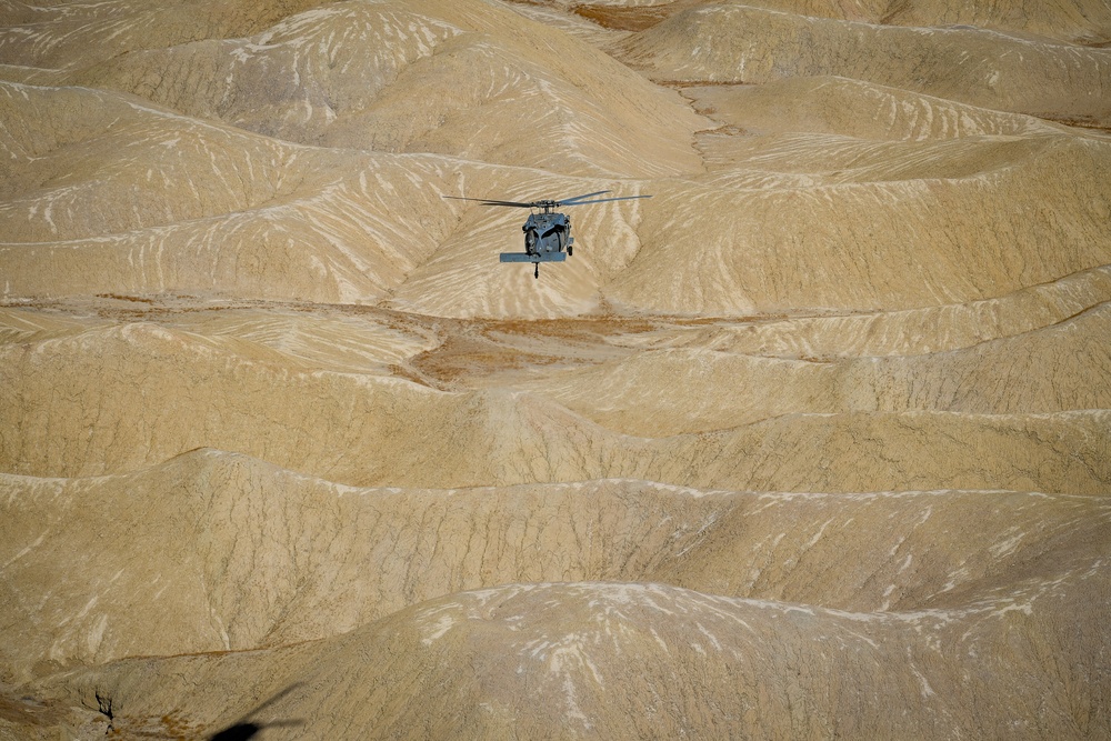 Helicopter Sea Combat Squadron (HSC) 4, practice Terrain Flight (TERF) tactical landings during Helicopter Advanced Readiness Program (HARP).