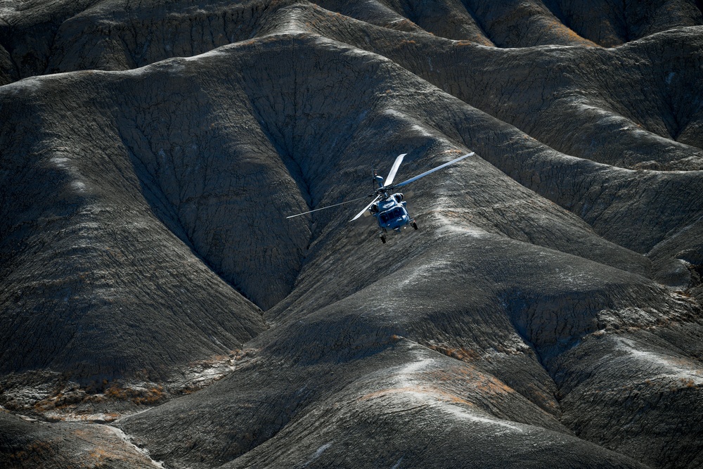 Helicopter Sea Combat Squadron (HSC) 4, practice Terrain Flight (TERF) tactical landings during Helicopter Advanced Readiness Program (HARP).