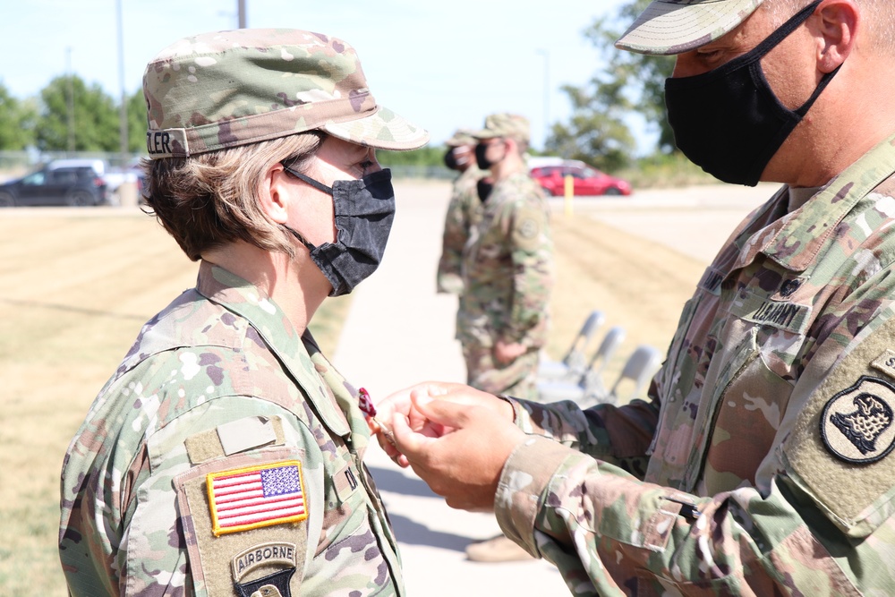 Iowa Army National Guard history that a female battalion commander was succeeded by another female