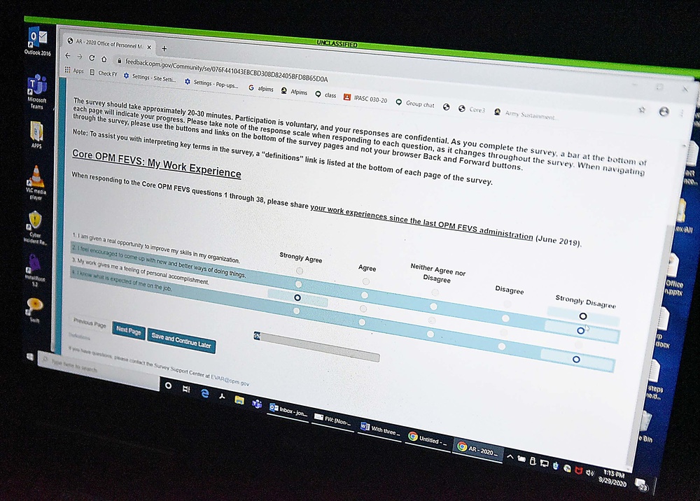 Federal survey allows employees to voice their concerns, enable improvements