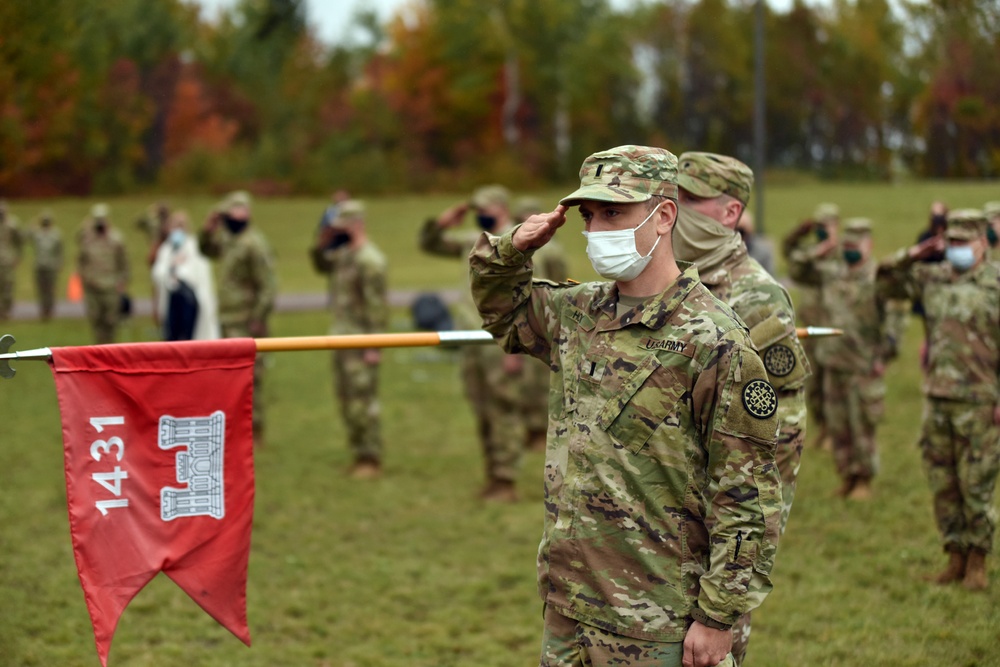 Solders of 1431st Engineer Company Deploy