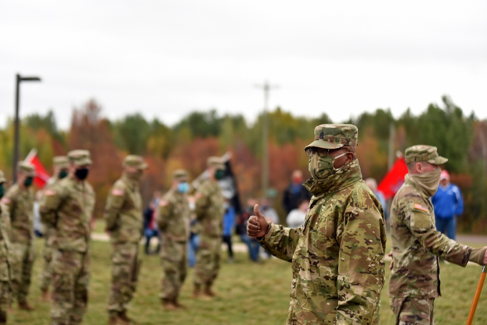 Solders of 1431st Engineer Company Deploy