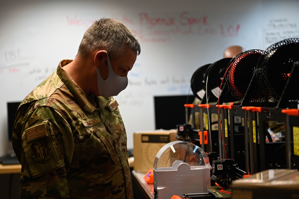 TCC donates 3D printers to Phoenix Spark, aids in base COVID care and Airman innovation