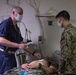 U.S. Marines and Sailors with the 31st MEU and USS America participate in a Mass Casualty Drill