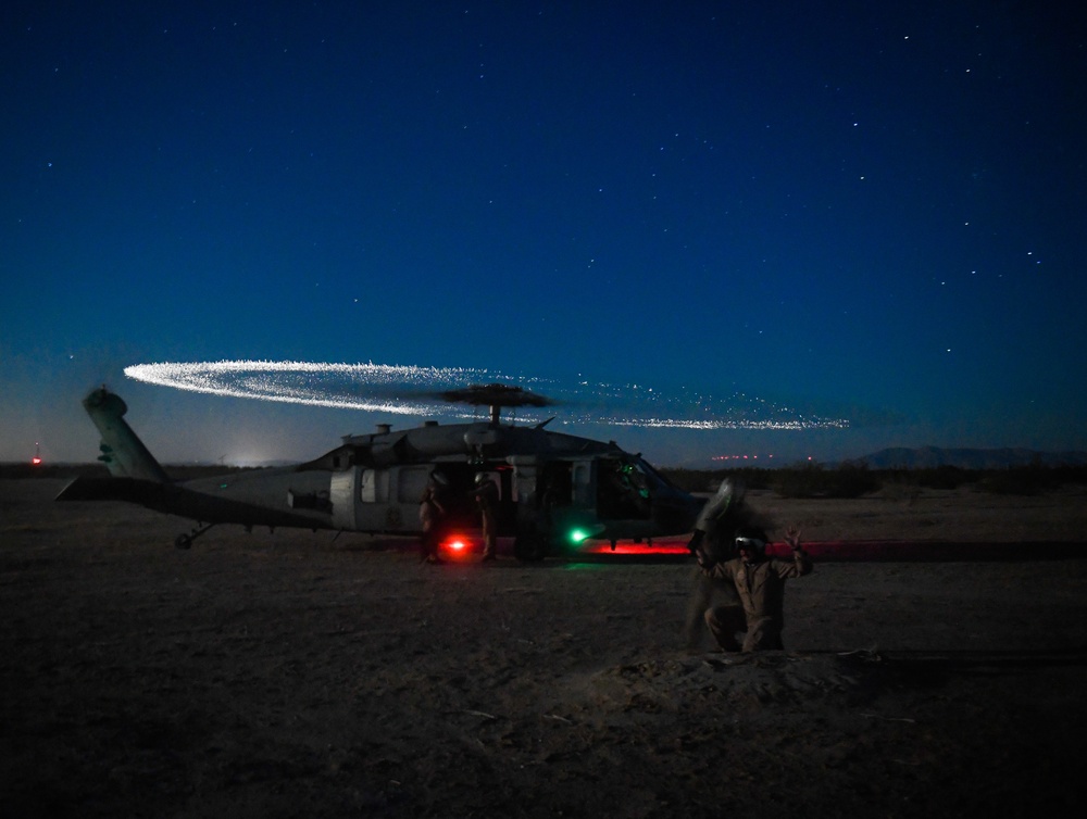 Helicopter Sea Combat Squadron (HSC) 4, participate in a Personnel Recovery (PR) training exercise