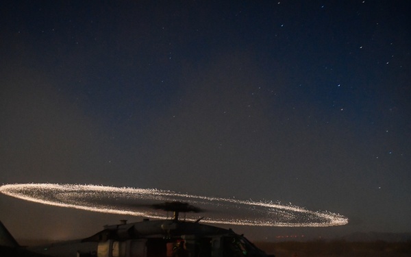 Helicopter Sea Combat Squadron (HSC) 4, participate in a Personnel Recovery (PR) training exercise