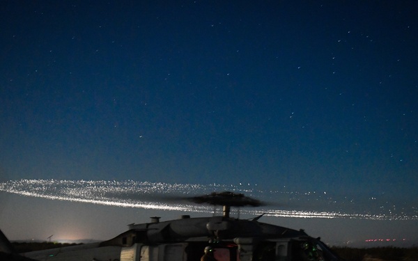 Helicopter Sea Combat Squadron (HSC) 4, participate in a Personnel Recovery training exercise