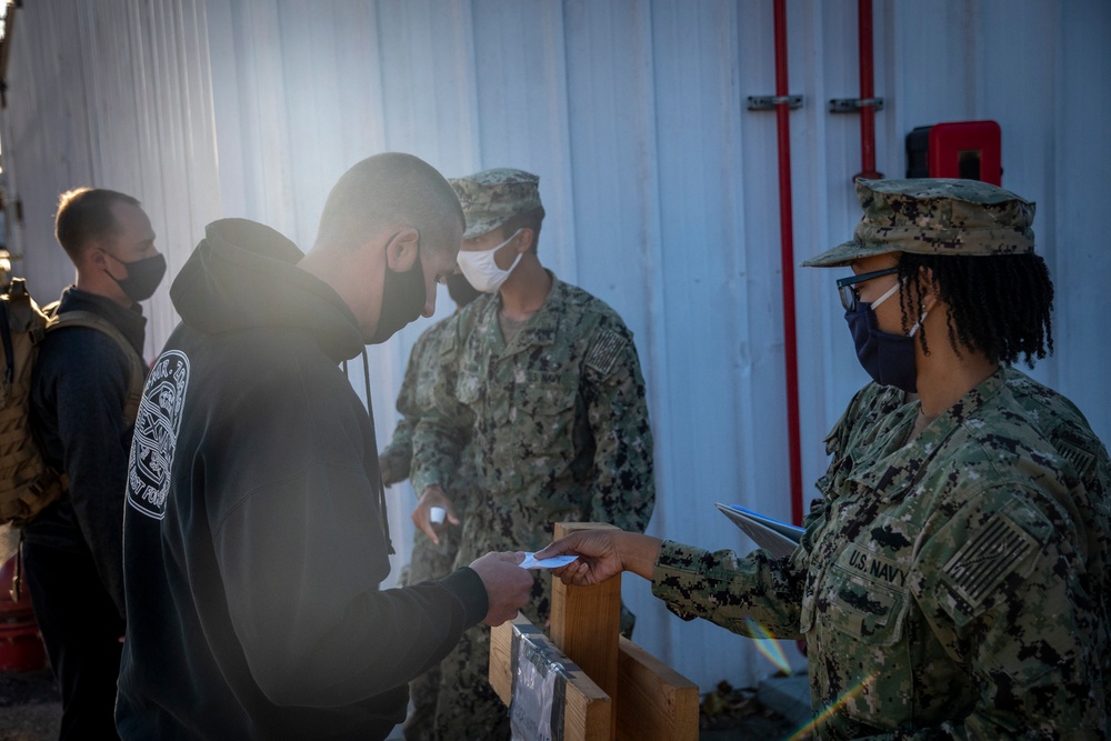 NMCB-133 Conducts Evacuation Exercise