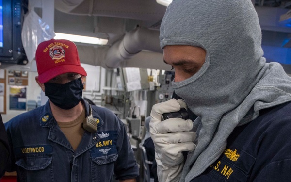 USS Paul Hamilton underway operations