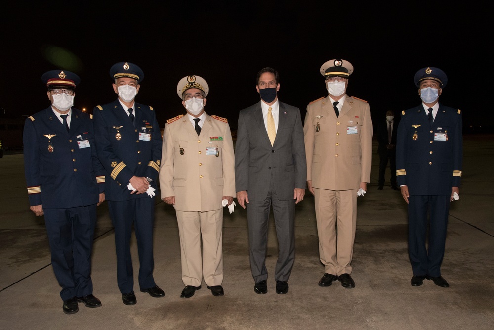 Secretary Esper Departs Morocco