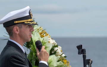 USS Paul Hamilton conducts Battle of Leyte Gulf commemoration ceremony