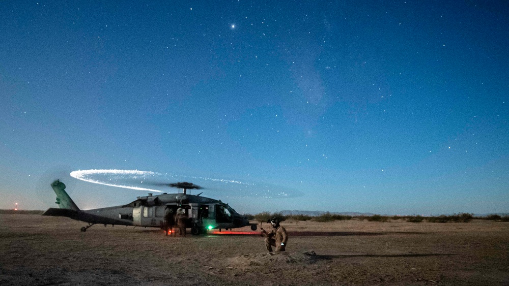 Helicopter Sea Combat Squadron (HSC) 4, participate in a Personnel Recovery (PR) training exercise