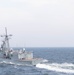 USS Ross (DDG 71) completes a passing exercise with polish Navy.