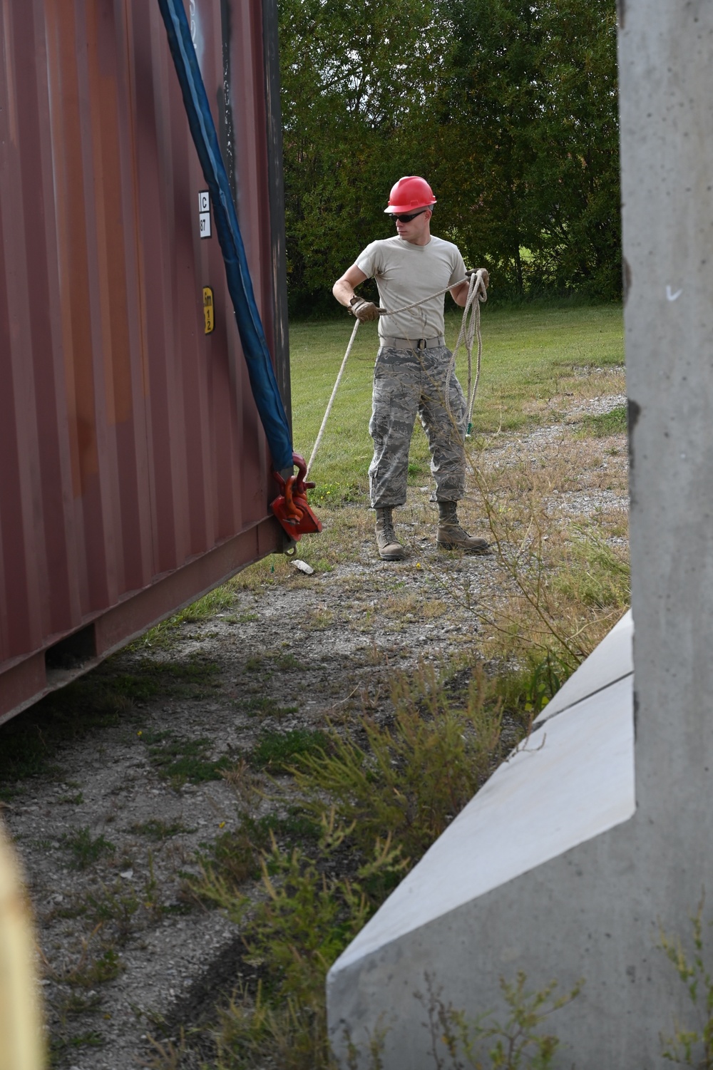 Hands-on training for civil engineers at Fargo training site