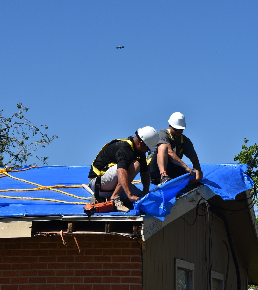 Operation Blue Roof, Hurricane Laura response