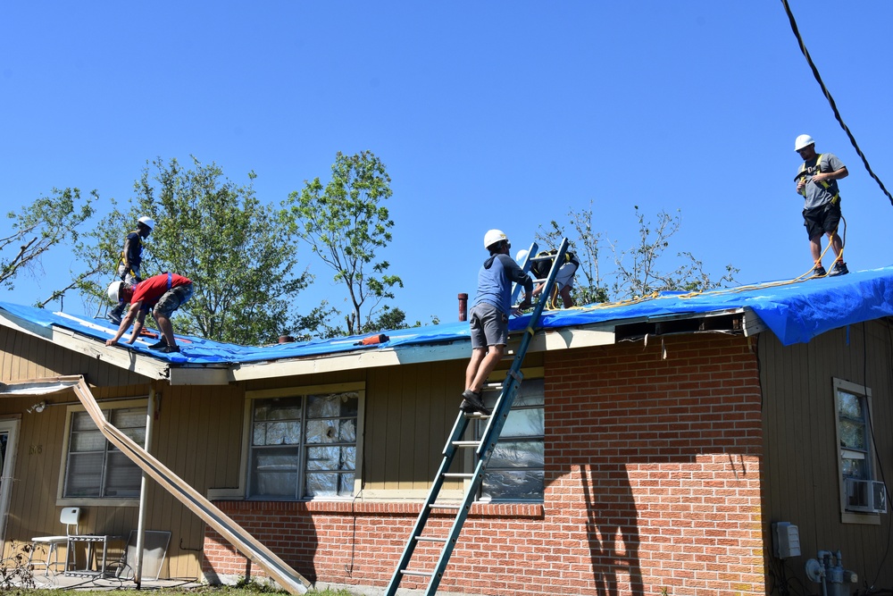 Operation Blue Roof, Hurricane Laura response